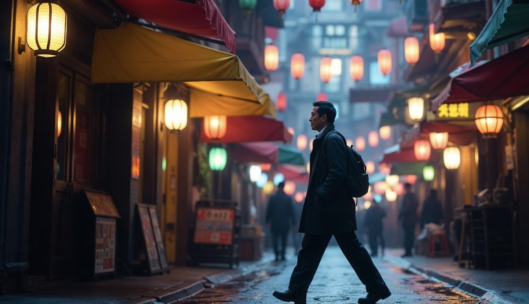 Asian street scene